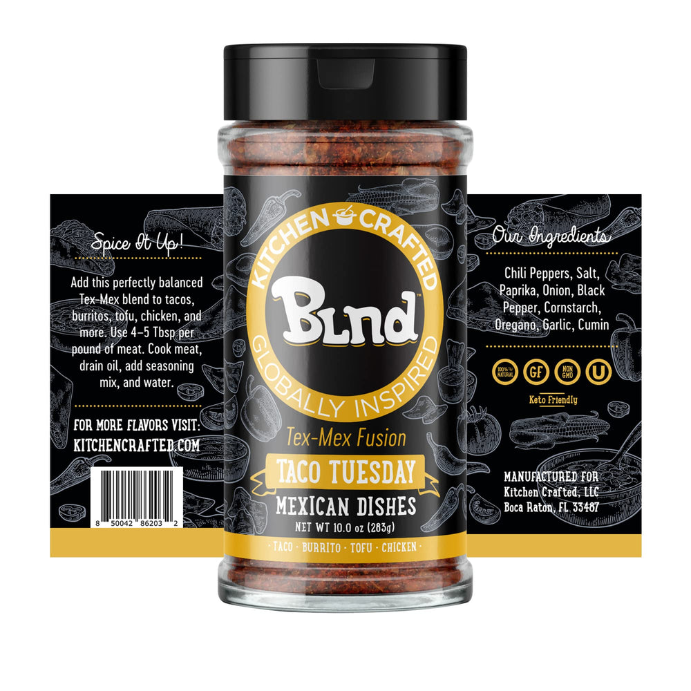 Taco Tuesday, Gluten Free Taco Seasoning Mix, Herbs, Spices & Seasonings for Cooking Taco Meat, Enchilada, or Burrito, Non GMO Chipotle Mexican Seasonings, 10oz