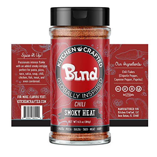 Smokey Heat Crushed Red Pepper Flakes, Red Hot Chili Peppers, Chipotle, Cayenne, & Paprika Chili Flakes, Use as Pasta, Taco, Salsa, and Pizza Seasoning, 6.5oz