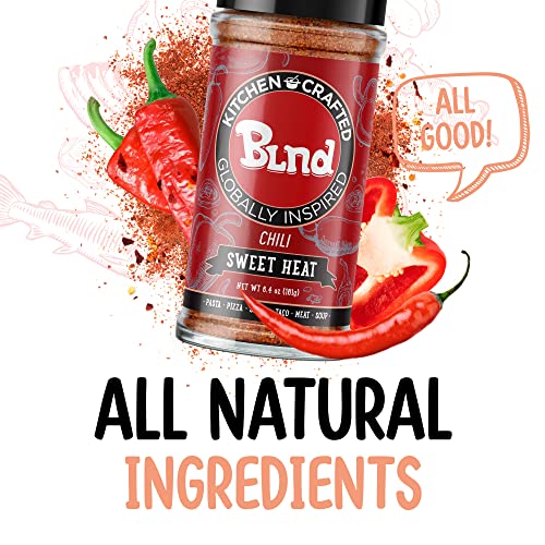 Sweet Heat Crushed Red Pepper Flakes, Red Hot Chili Peppers, Red Bell Pepper, Cayenne, & Aleppo Chili Flakes, Use as Pasta, Taco, Salsa, and Pizza Seasoning, 6.4oz